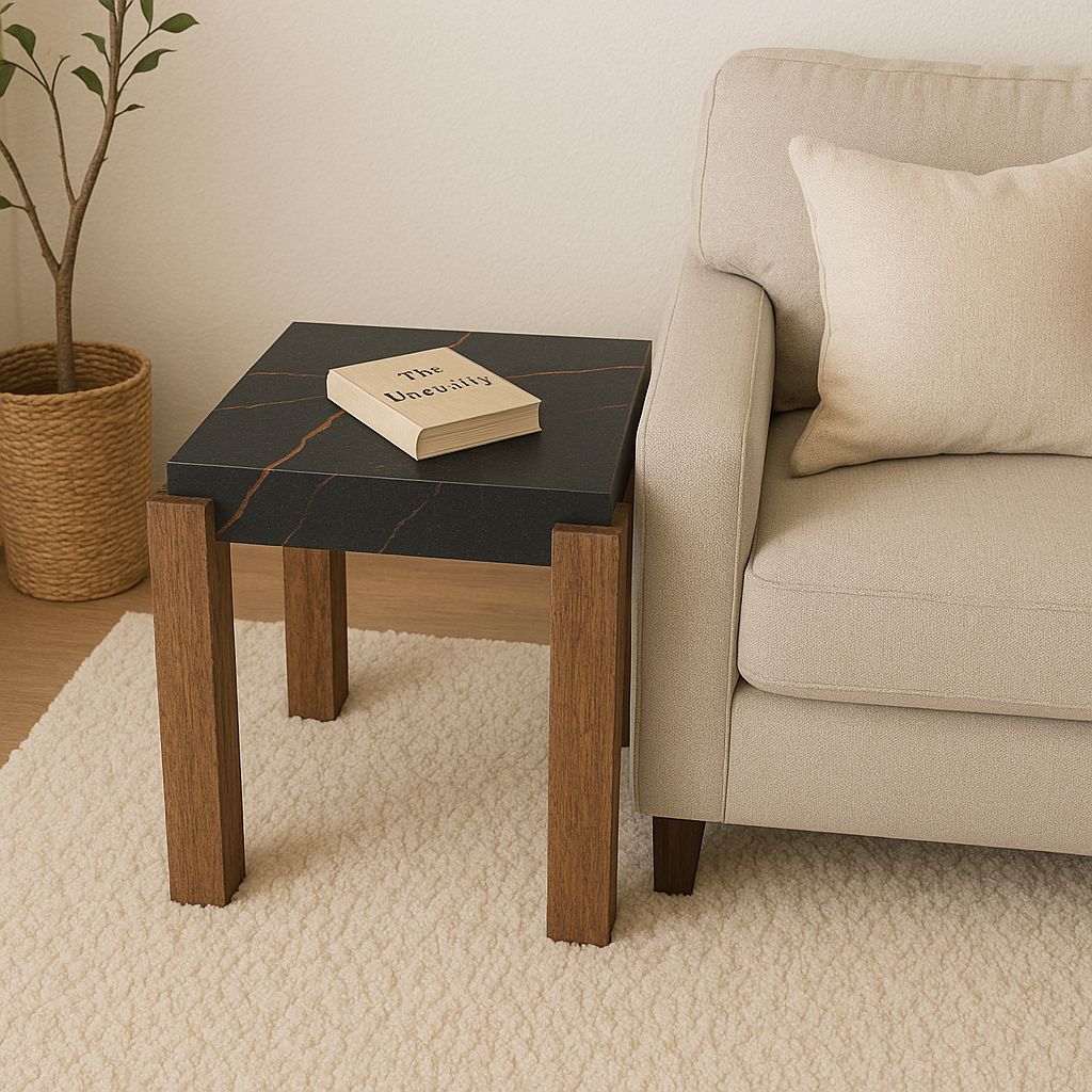 TB628 BLACK-BROWN END TABLE NESTING