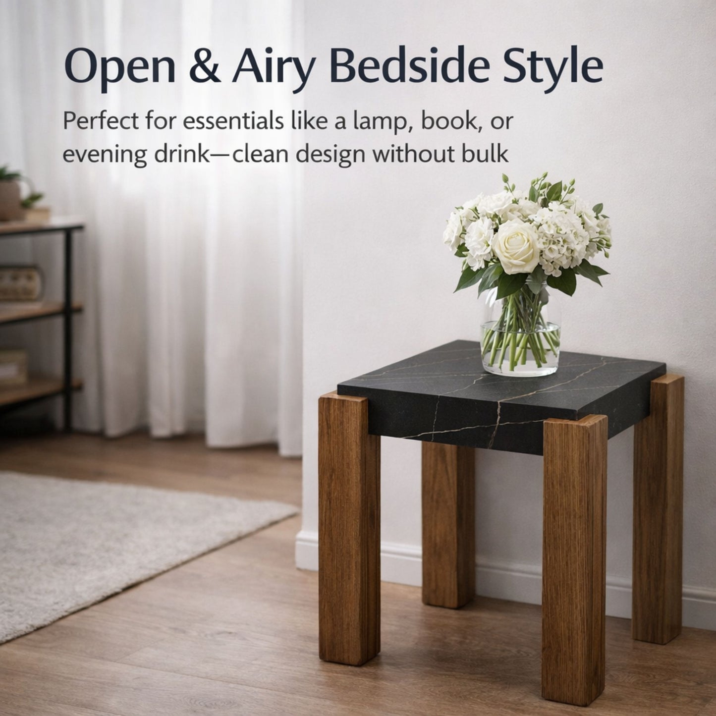 TB628 BLACK-BROWN END TABLE NESTING