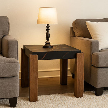 TB628 BLACK-BROWN END TABLE NESTING COFFEE
