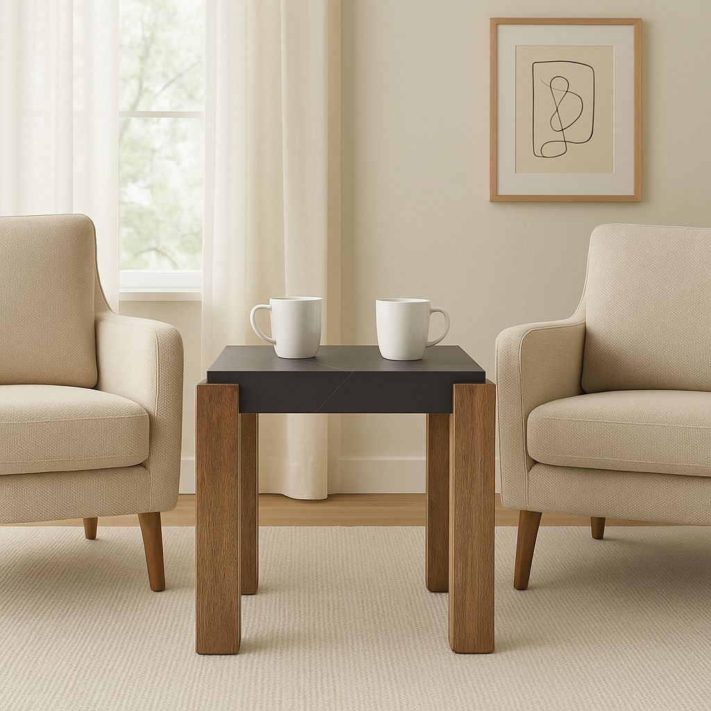 TB628 BLACK-BROWN END TABLE NESTING