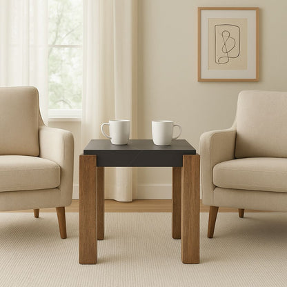 TB628 BLACK-BROWN END TABLE NESTING COFFEE