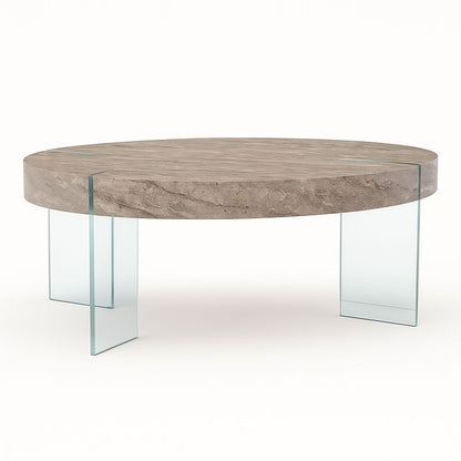 TB629 NATURAL MARBLE NESTING COFFEE TABLE
