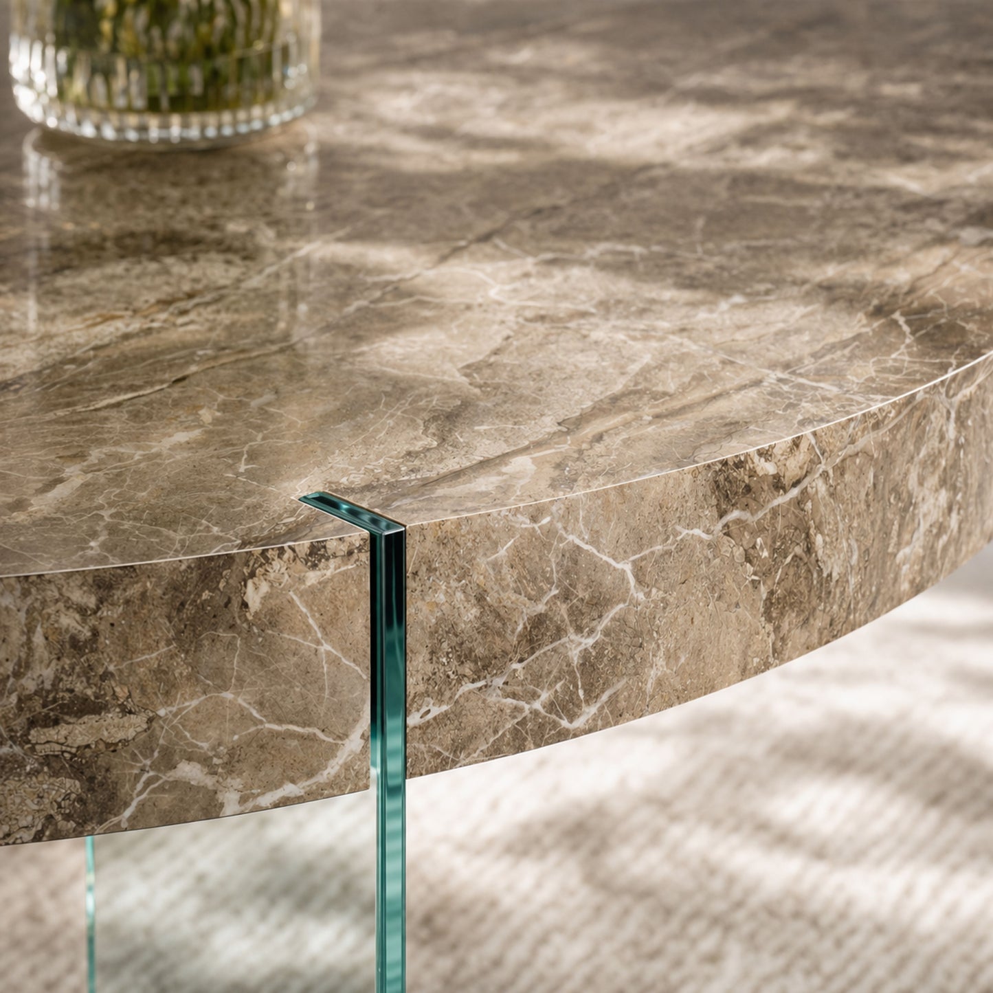 TB629 NATURAL MARBLE NESTING TABLE