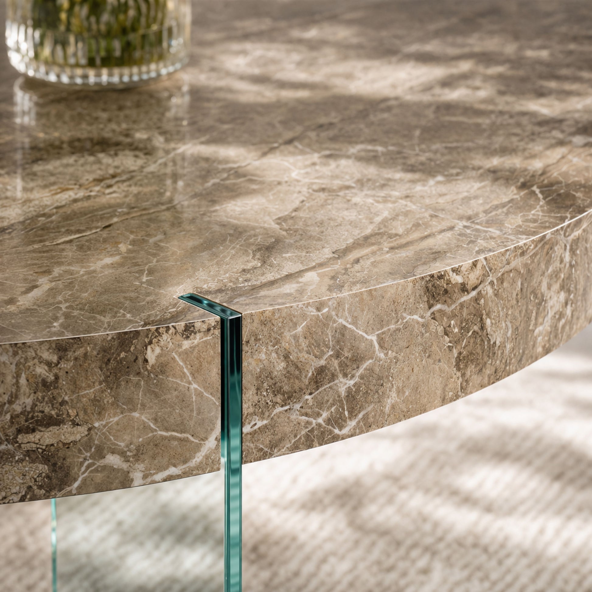 TB629 NATURAL MARBLE NESTING TABLE