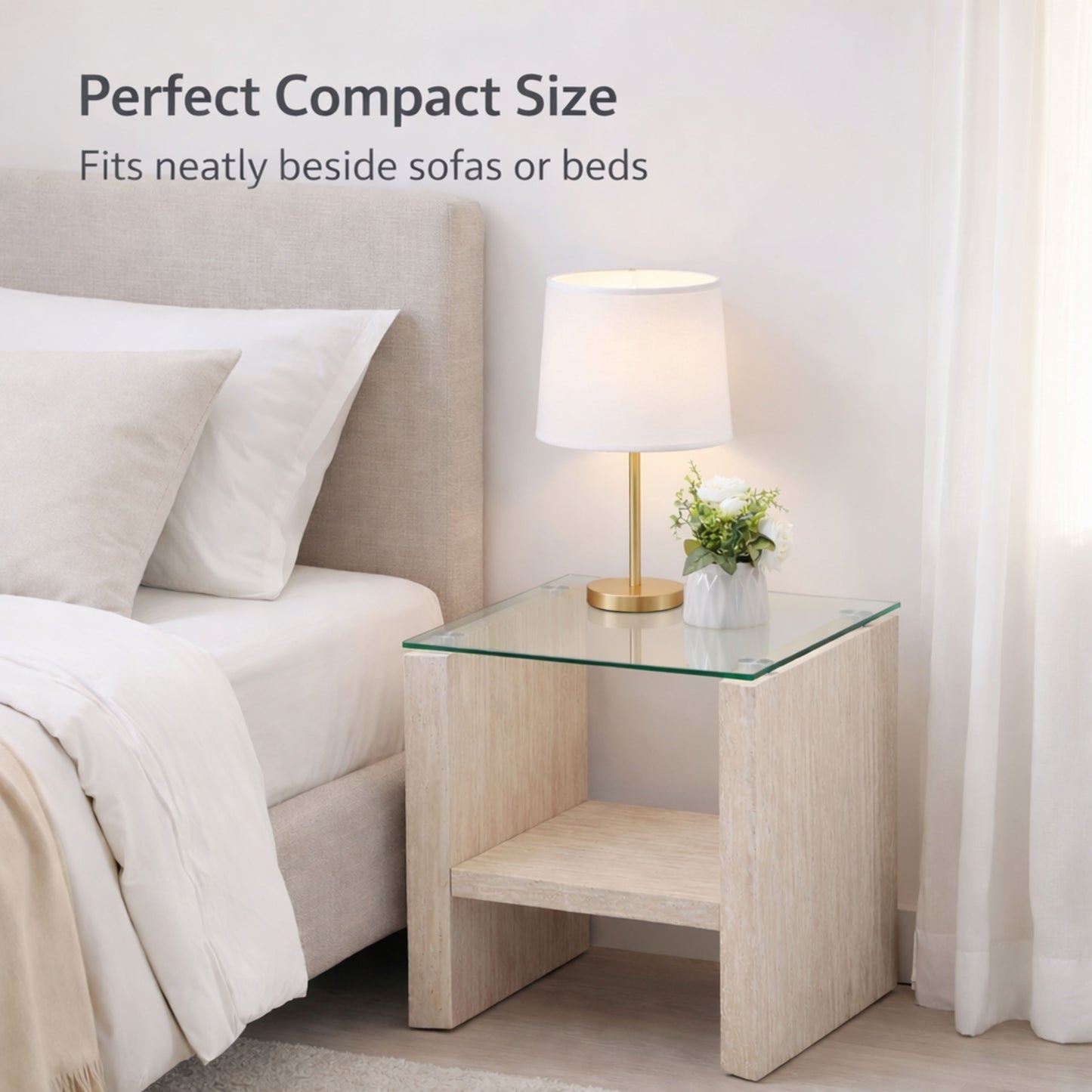 TB631 YELLOW MARBLE END TABLE NESTING