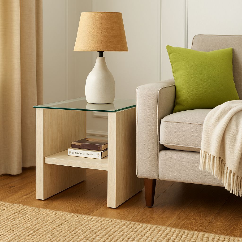 TB631 YELLOW MARBLE END TABLE NESTING
