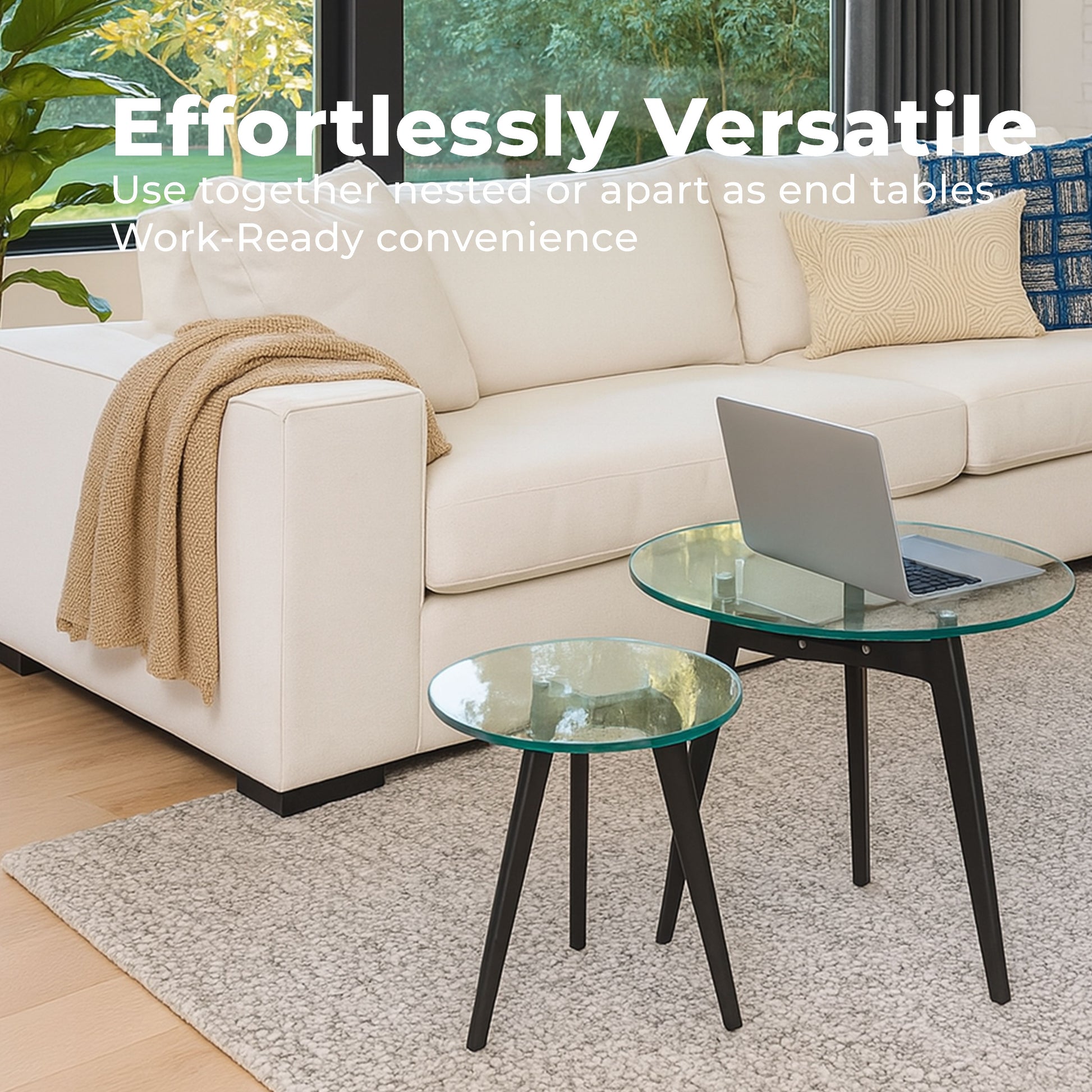 CTB636 BLACK END TABLE