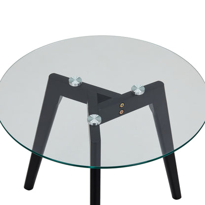 CTB636 BLACK END TABLE