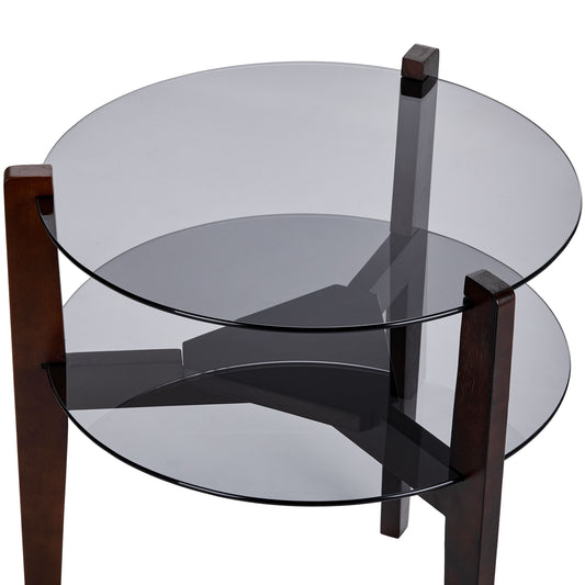 CTB637 BROWN END TABLE