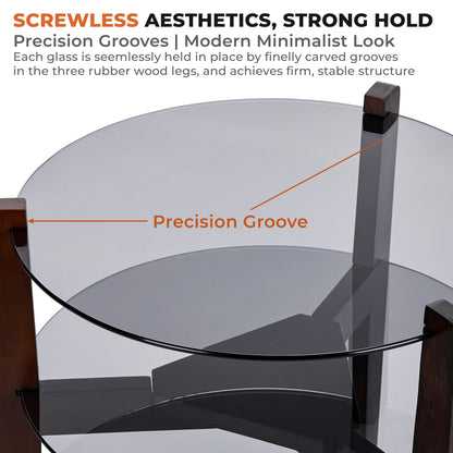 CTB637 BROWN END TABLE