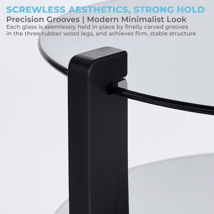 CTB637 BLACK END TABLE