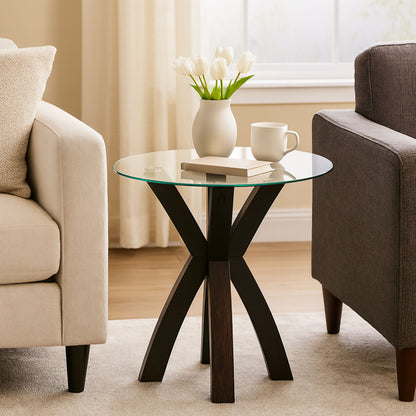 CTB638 BROWN OAK END TABLE
