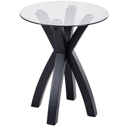 CTB638 BLACK OAK END TABLE