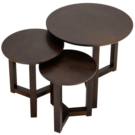 CTB639 BROWN NESTING TABLE
