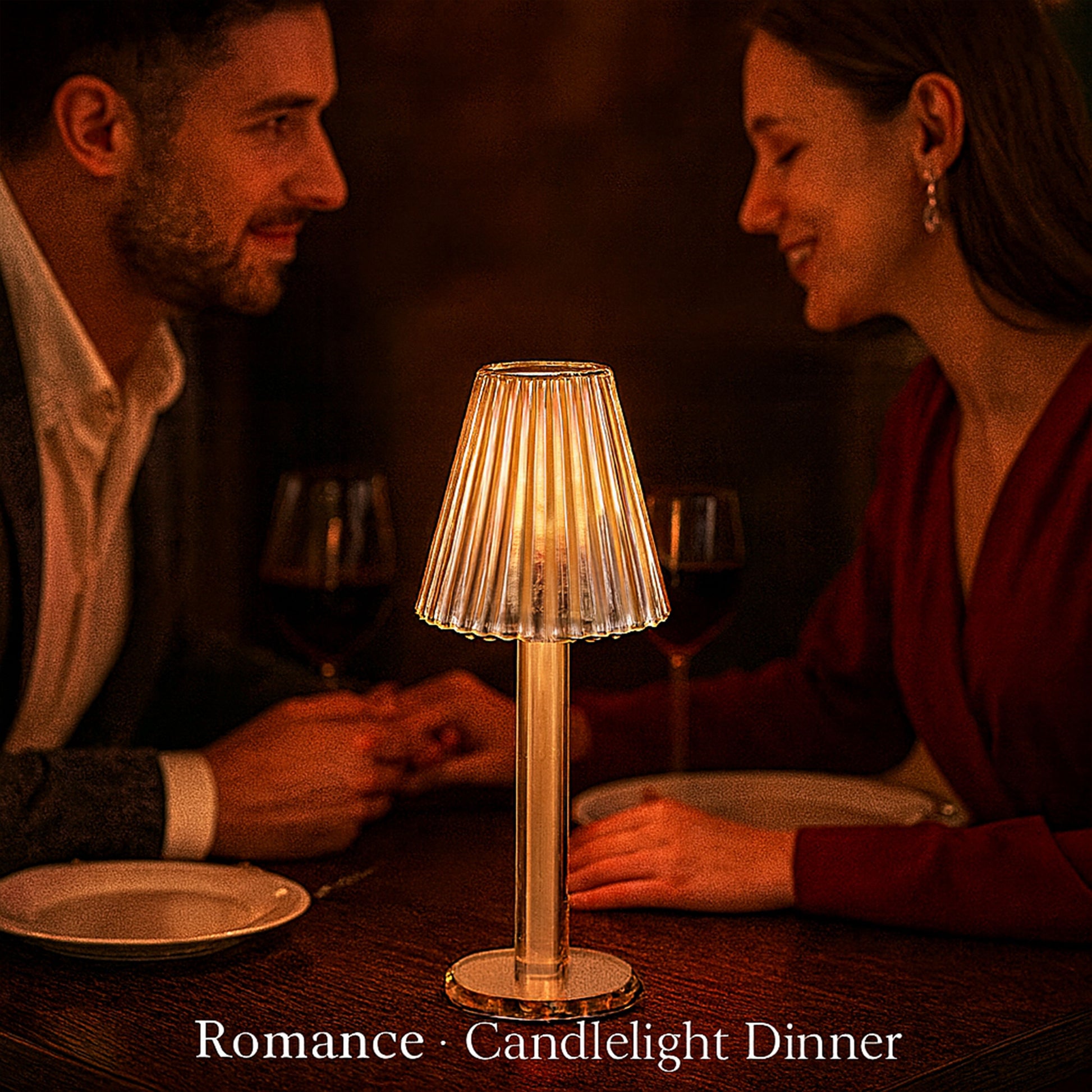 GL615 CHAMPAGNE CANDLE HOLDERS