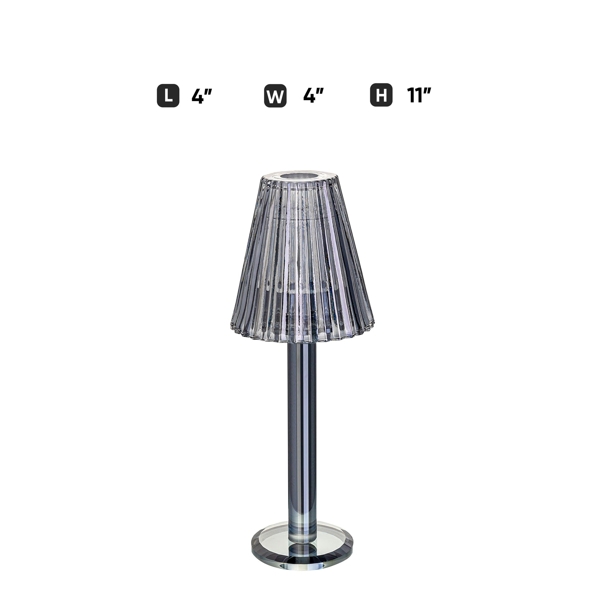 GL615 GREY CANDLE HOLDERS