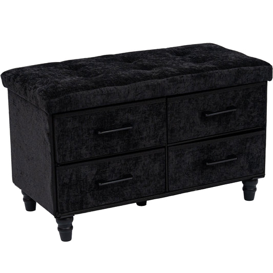 OT700 BLACK OTTOMAN