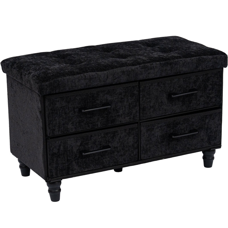 OT700 BLACK OTTOMAN