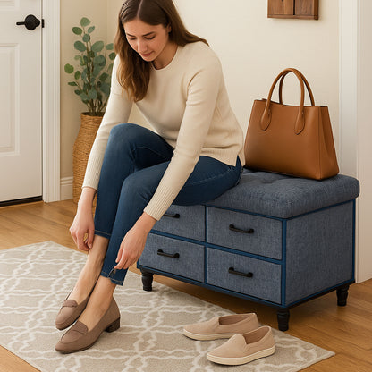 OT700 BLUE GIFTS OTTOMAN
