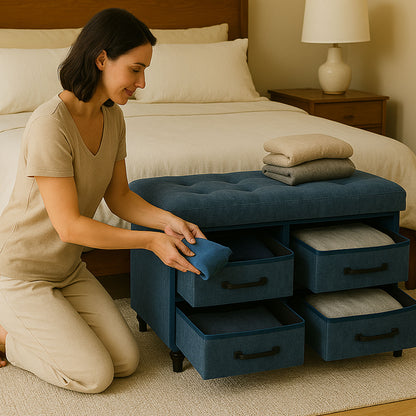 OT700 BLUE GIFTS OTTOMAN