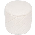 OT520 IVORY OTTOMAN