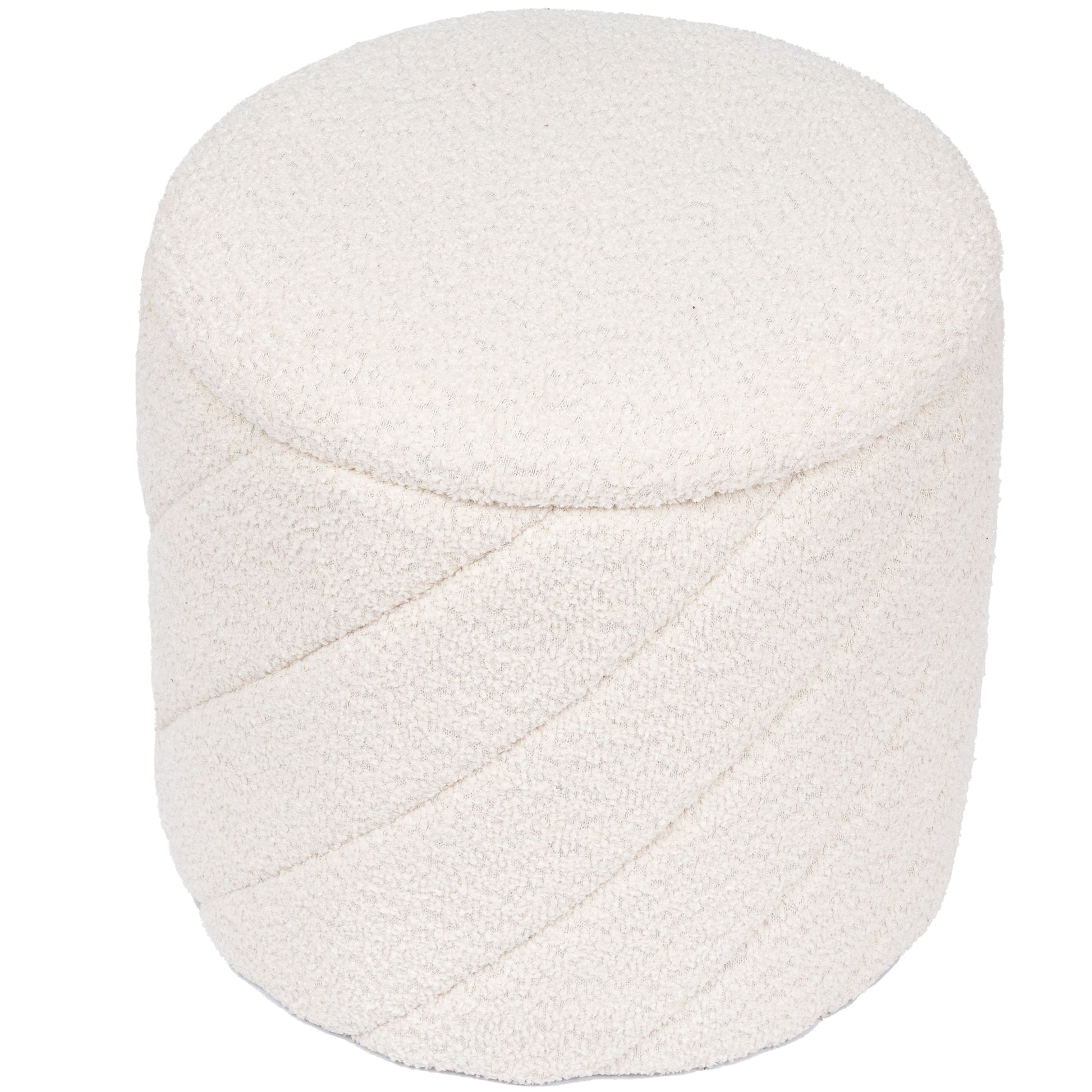 OT520 IVORY OTTOMAN
