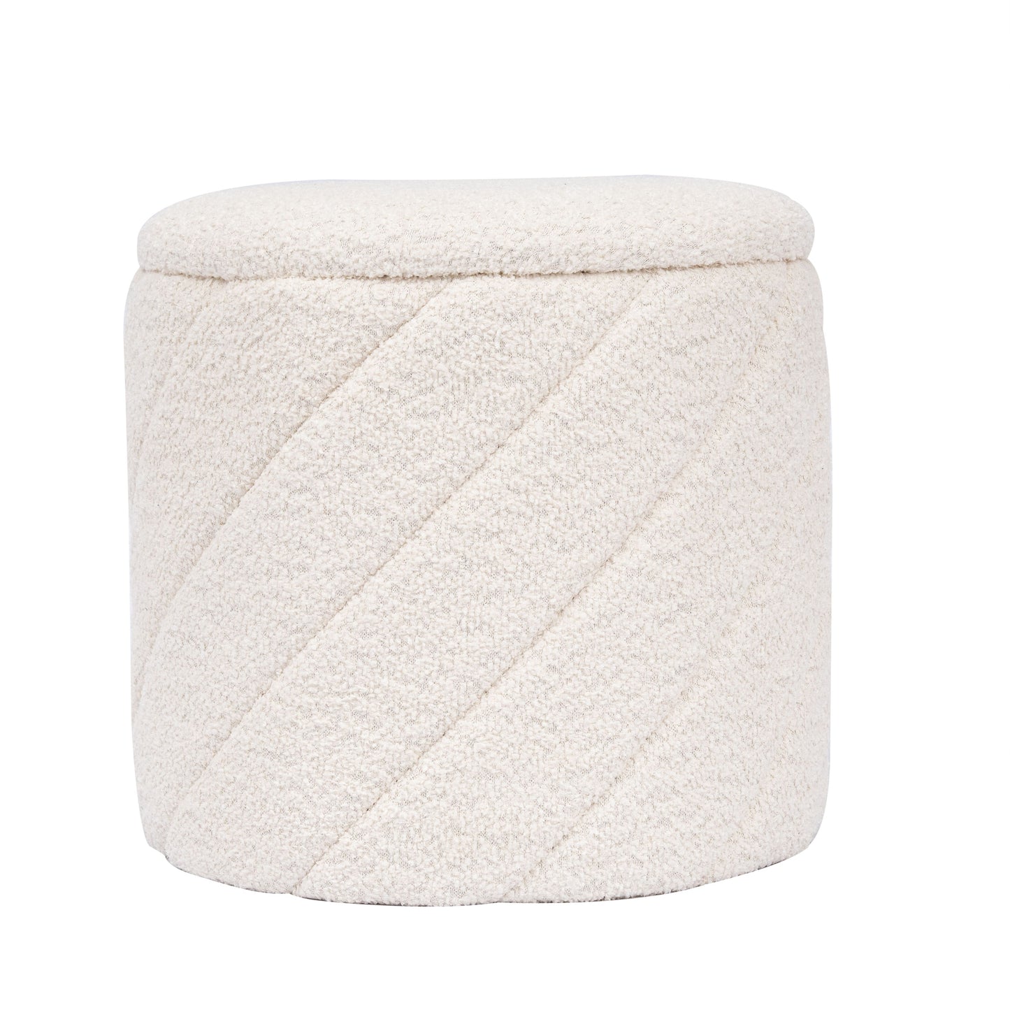 OT520 IVORY OTTOMAN