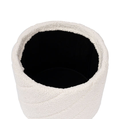 OT520 IVORY OTTOMAN