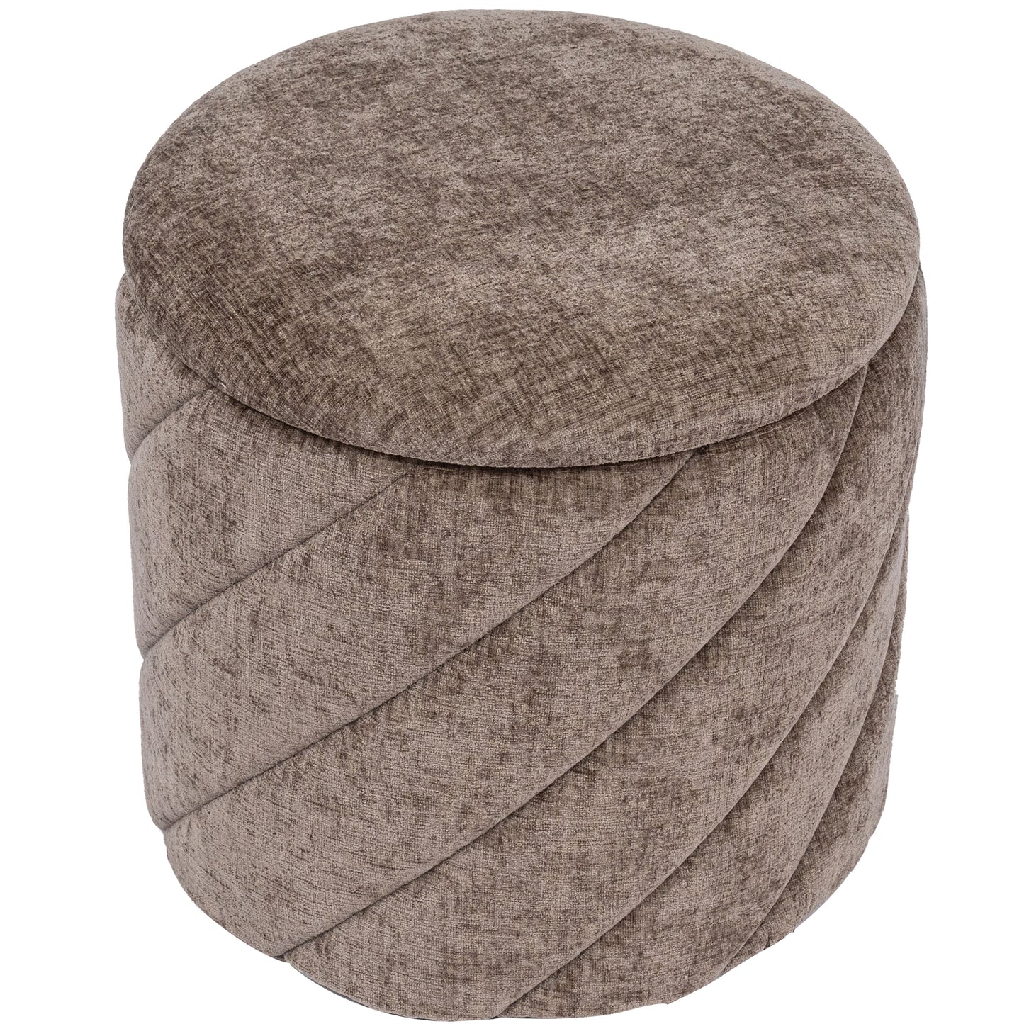 OT520 BROWN OTTOMAN
