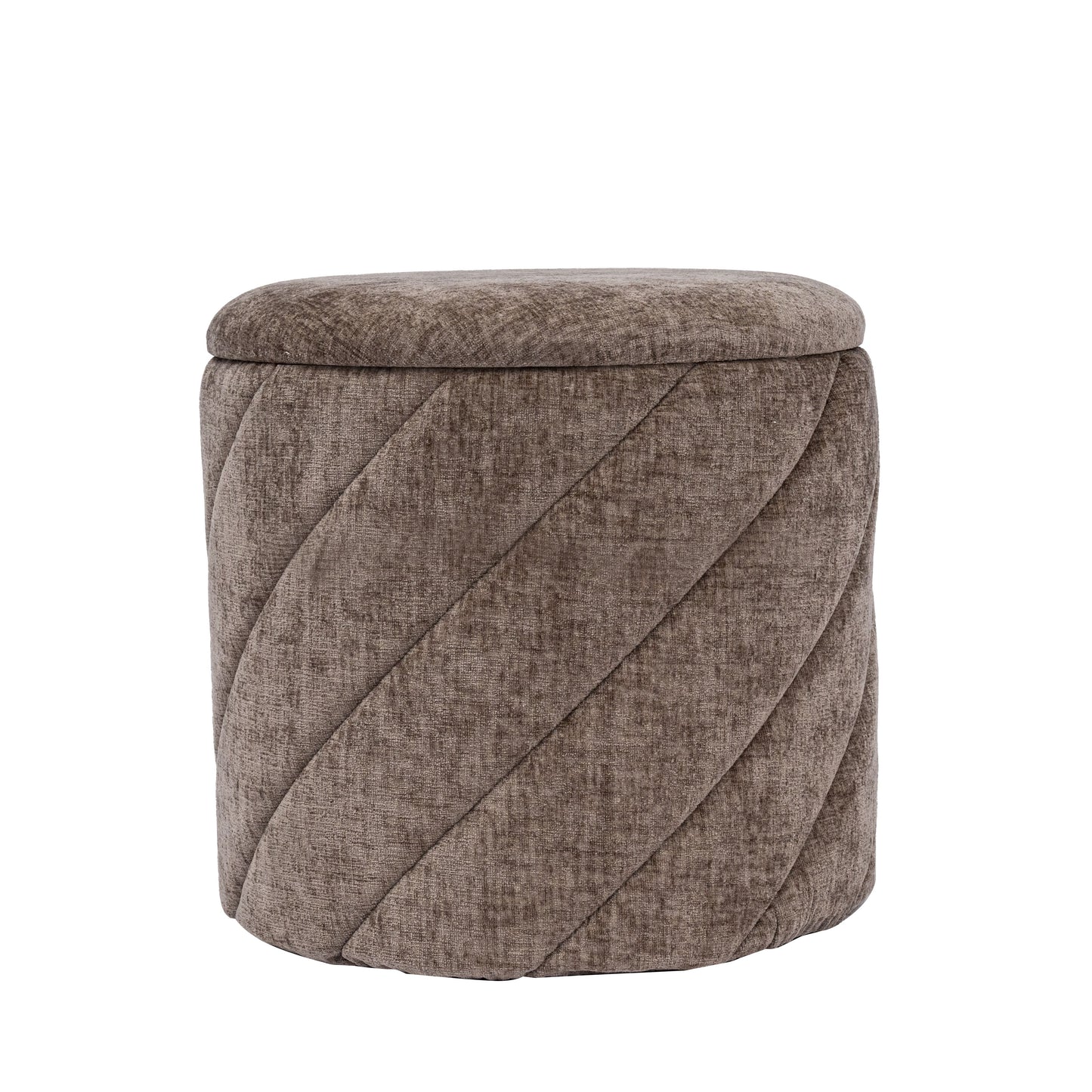 OT520 BROWN OTTOMAN