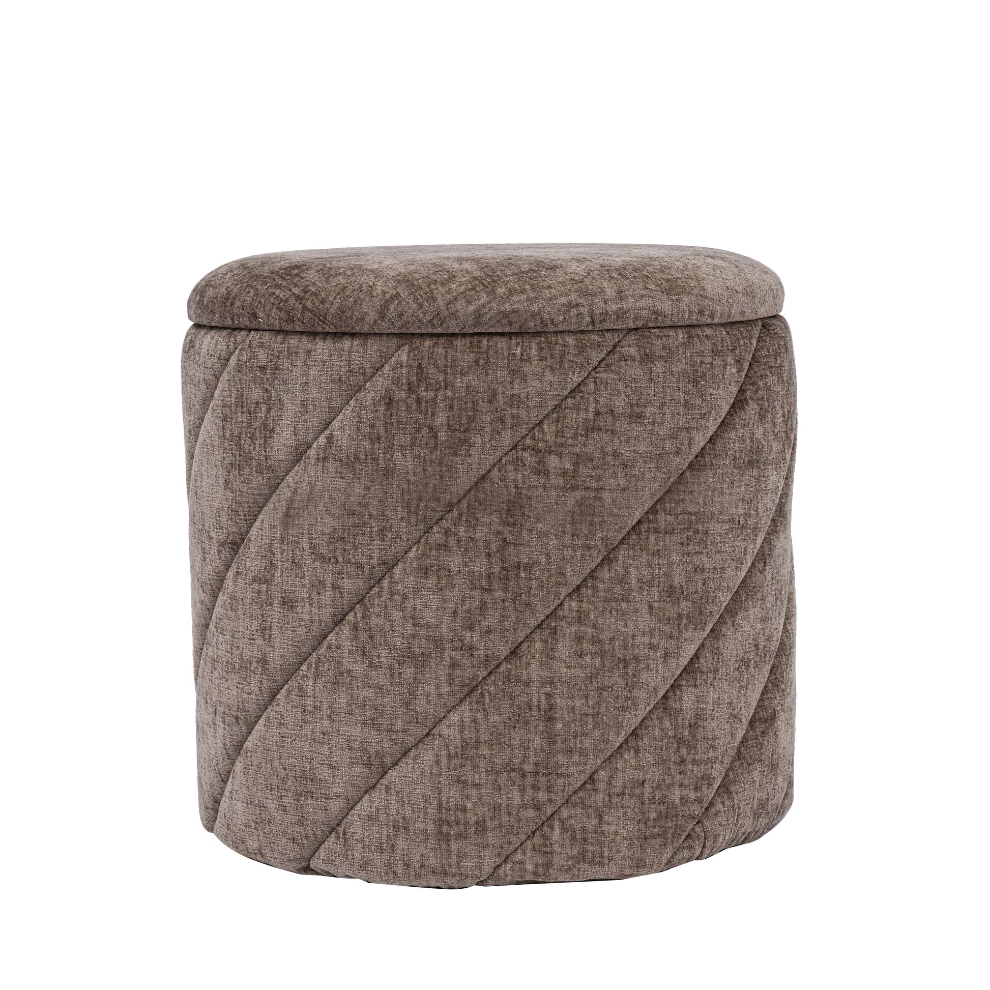 OT520 BROWN OTTOMAN
