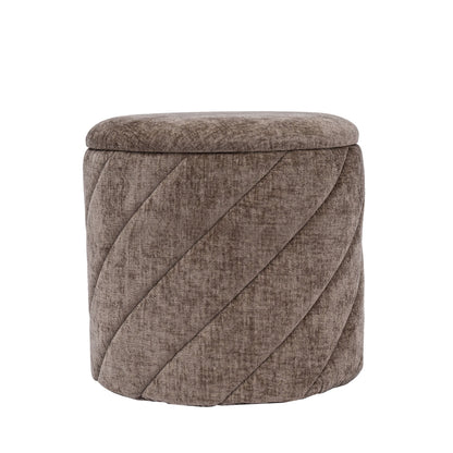 OT520 BROWN OTTOMAN
