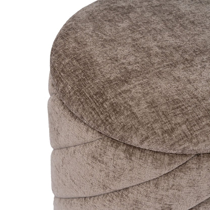 OT520 BROWN OTTOMAN