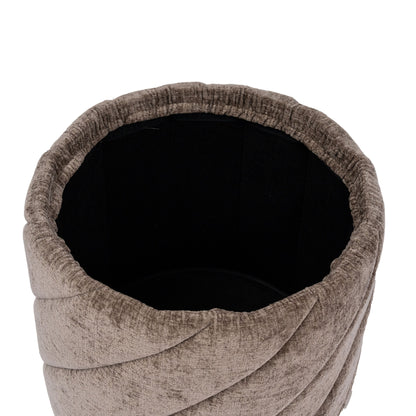 OT520 BROWN OTTOMAN