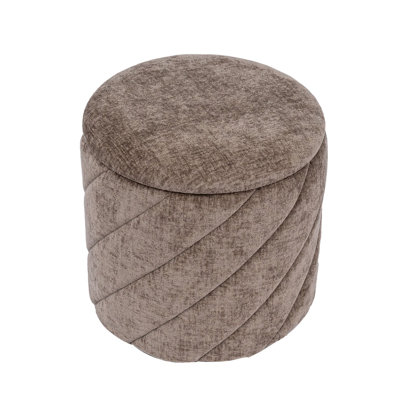 OT520 BROWN OTTOMAN