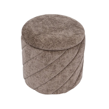 OT520 BROWN OTTOMAN