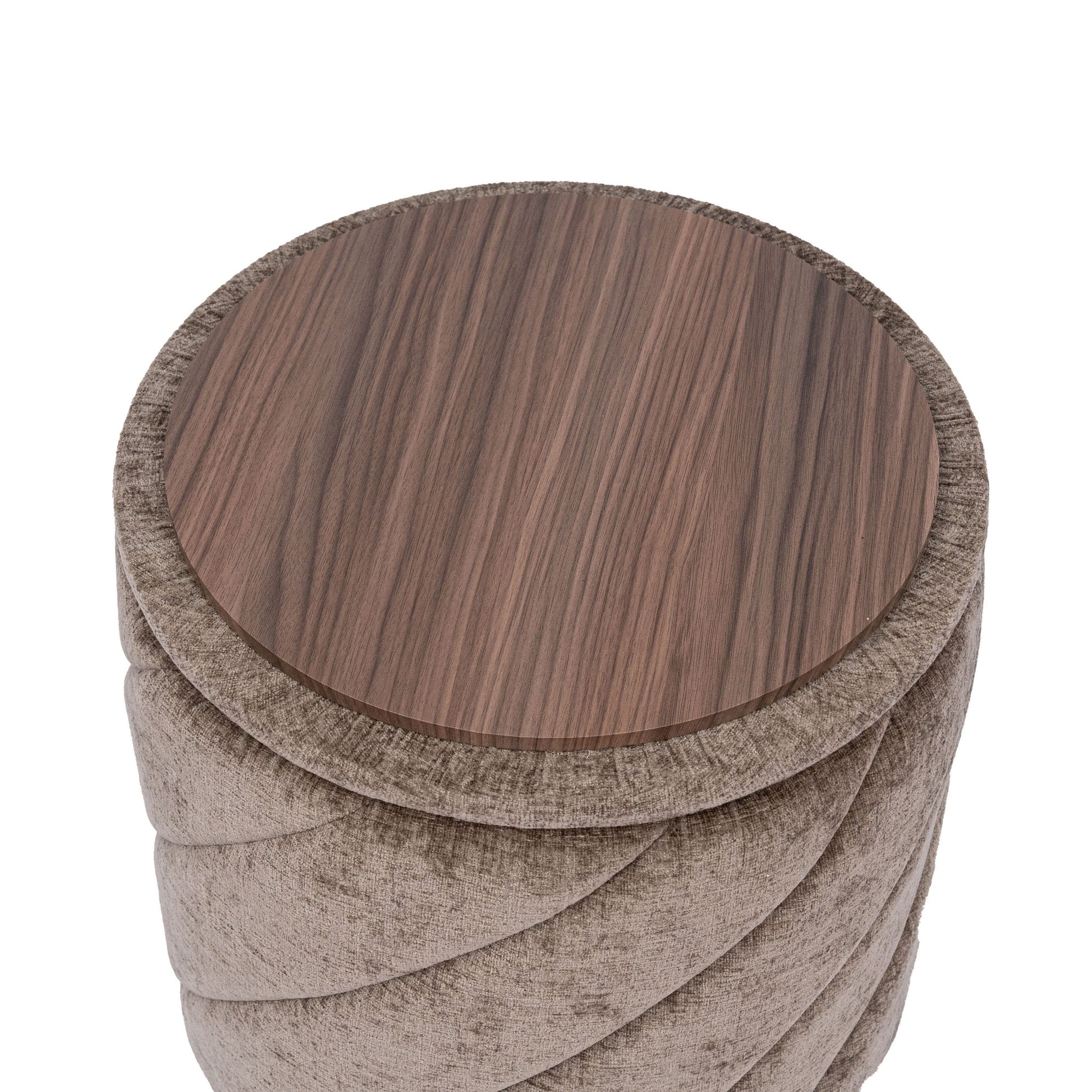 OT520 BROWN OTTOMAN