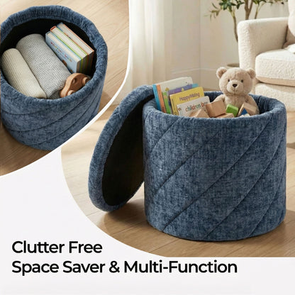 OT520 BLUE OTTOMAN