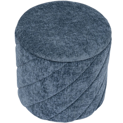 OT520 BLUE OTTOMAN