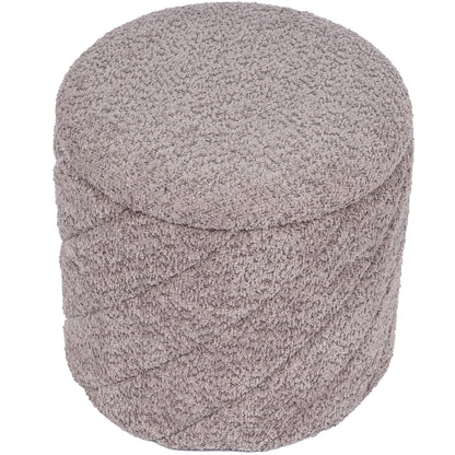 OT520 GREY OTTOMAN