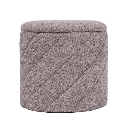 OT520 GREY OTTOMAN