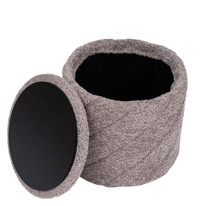 OT520 GREY OTTOMAN