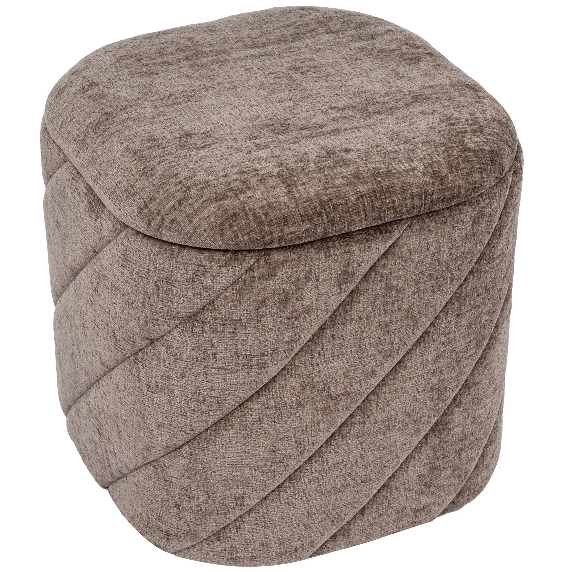 OT521 BROWN OTTOMAN