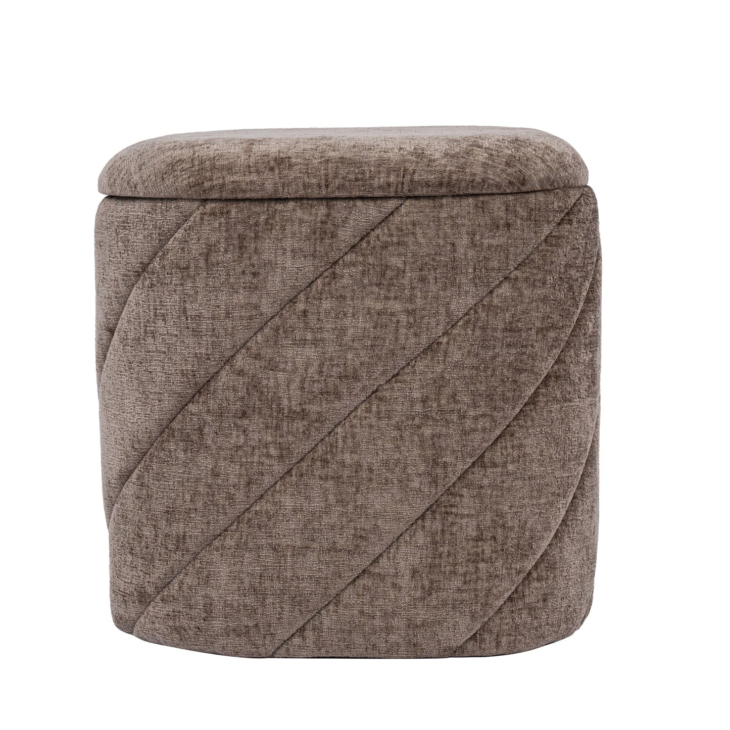 OT521 BROWN OTTOMAN