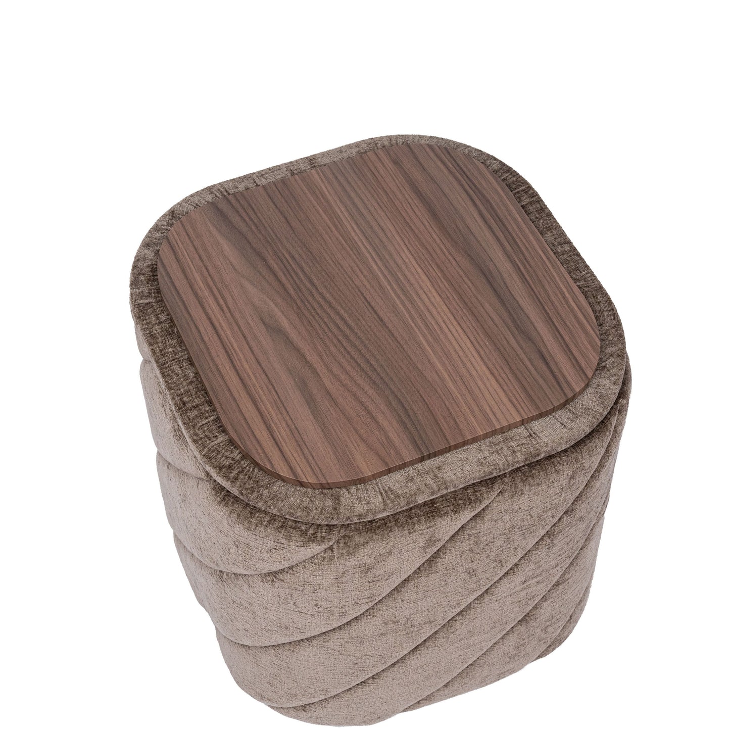OT521 BROWN OTTOMAN