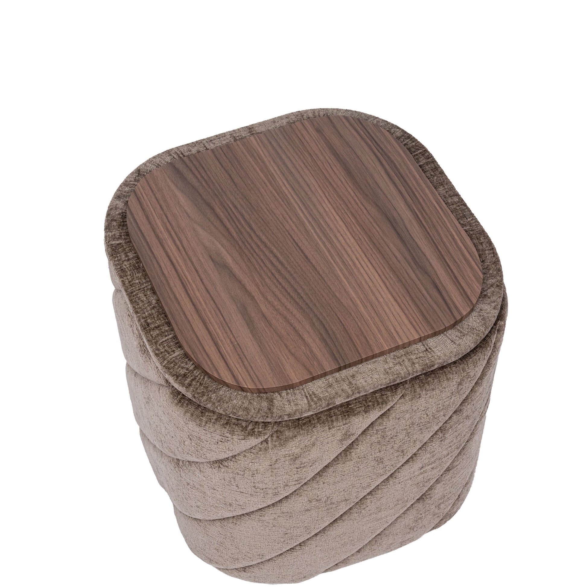 OT521 BROWN OTTOMAN