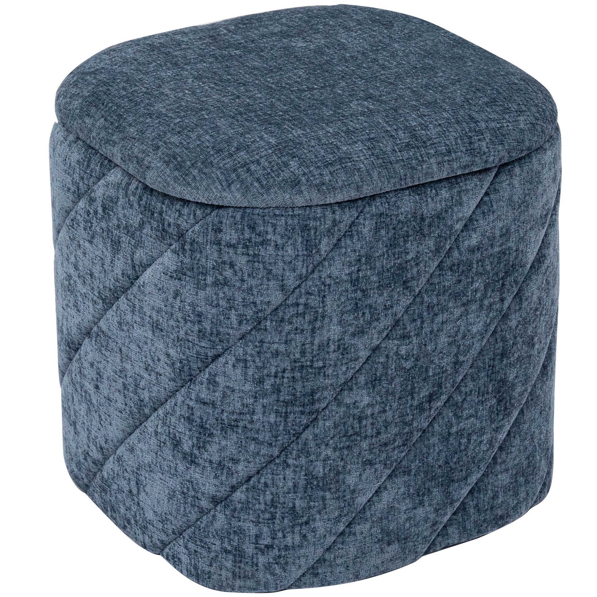 OT521 BLUE OTTOMAN