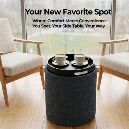 OT513 GRAY OTTOMAN VALENTINE'S DAY GIFTS