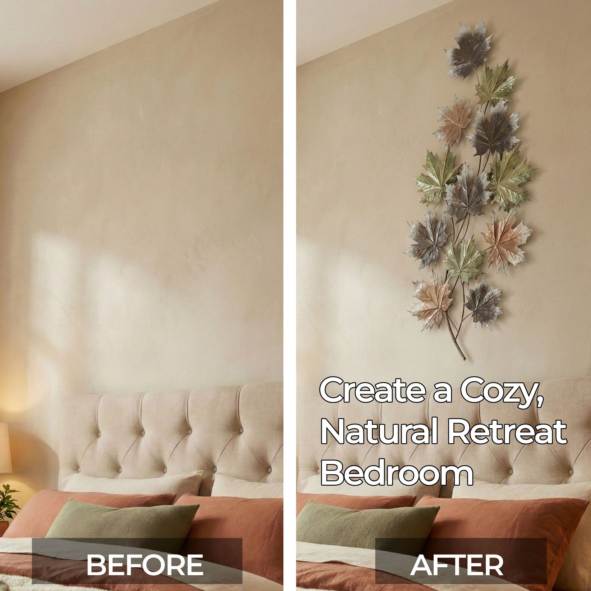 MDC500 MAPLE GOLD METAL WALL DECOR