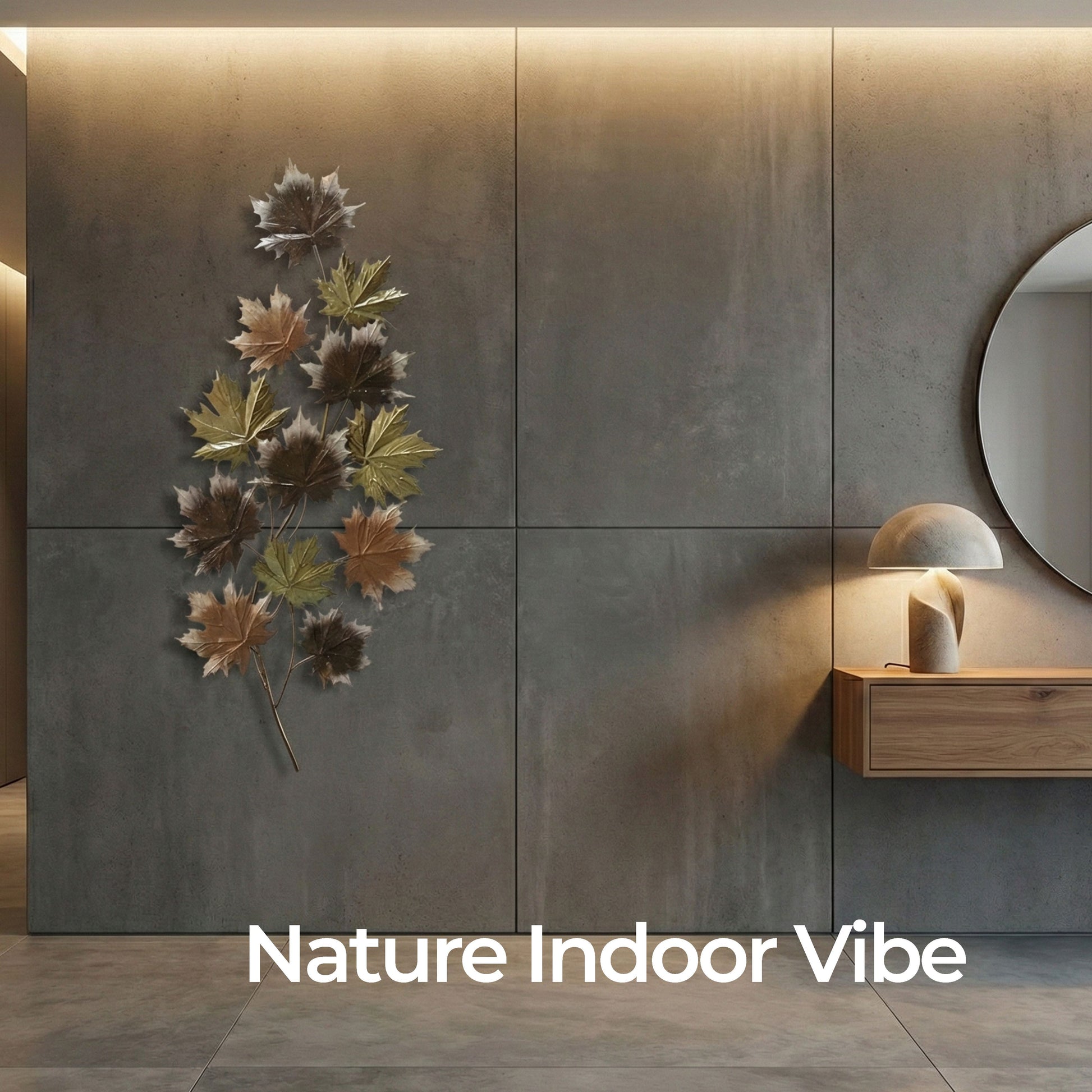 MDC500 MAPLE GOLD METAL WALL DECOR